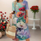 🔥 (S-4XL) 👗🌺 Női Hétköznapi Virágmintás Ruha 💕