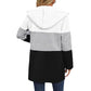 💖 (S-3XL) 🌿 Divatos Laza Illeszkedésű Színblokkolt Kapucnis Pulóver 🌬️