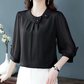 🌬️ (M-4XL) 🌺 Nők Elegáns Laza Illeszkedésű 3/4 Ujjú Felső