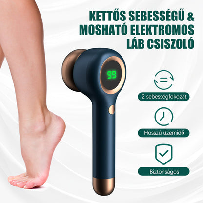 🔥 Kettős Sebességű & Mosható Elektromos Láb Csiszoló 🦶✨