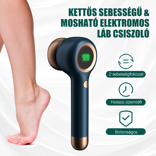 🔥 Kettős Sebességű & Mosható Elektromos Láb Csiszoló 🦶✨