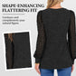 💖 (S-2XL) ✨ Női Elegáns V-nyakú Hosszú Ujjú Felső 💃