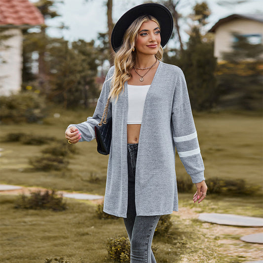 🔥 (S-2XL) 🌼 Női alkalmi hosszú ujjú kötött kardigán