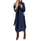 🧥【S-3XL】🌺 Női nyitott elülső öves kabát 💕
