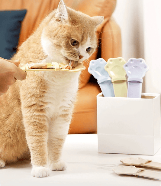 ✨ Féláras Kedvezmény 🔥 Macska Finomság Kinyomó Kanál 🐱