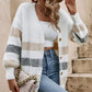 🌼 (S-XL) 😍 Női Laza Hosszú Ujjú Kötött Kardigán