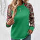 💖 (S-3XL) 🌺 Női Kockás Ujjú Kerek Nyakú Pulóver