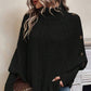 ✨ (S-2XL) 🌺 Női Elegáns Magas Nyakú Aszimmetrikus Szegélyű Káplány Pulóver