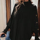 ✨ (S-2XL) 🌺 Női Elegáns Magas Nyakú Aszimmetrikus Szegélyű Káplány Pulóver