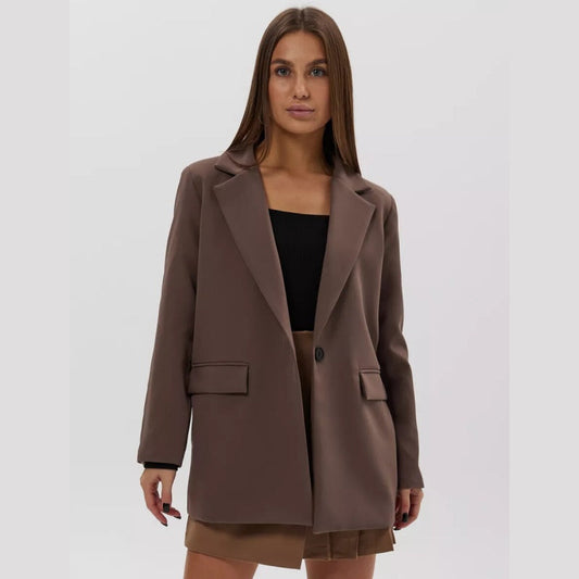 🔥 (S-2XL) 🌺 Elegáns Kényelmes Fit Egygombos Blézer