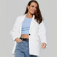 🔥 (S-2XL) 🌺 Elegáns Kényelmes Fit Egygombos Blézer