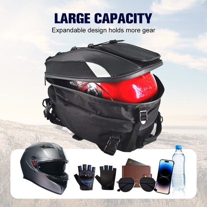 🔥 Multifunkciós Bővíthető Motorkerékpár Hátsó Táska 🏍️🎒