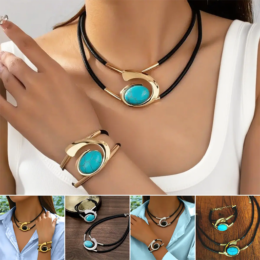 🎄 Vintage Boho nyaklánc és karkötő szett 💖📿✨