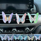 🚗🎁 Hímzett Illatos Lepke Autó Dísz 🦋🌸