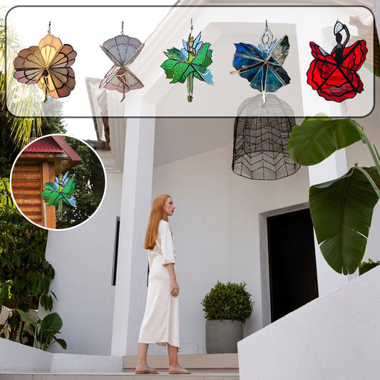 ✨ Táncoló hölgy festett akril fonó 💃🎁