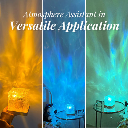 🔥🌆 Dekoratív éjszakai lámpa tengeri hullámok hatásával 💡🌊