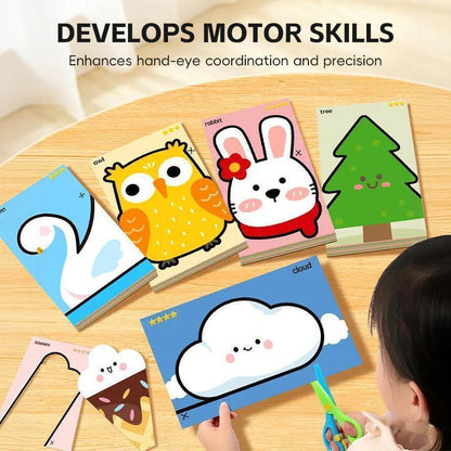 👧💕 Vidám papírkivágó készlet gyerekbiztos ollóval 🎁✂️