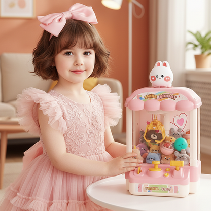 🎁🧒 Aranyos állatos kifogó gépezet (Plüssállatokkal és kapszulás játékokkal) 🕹️🧸