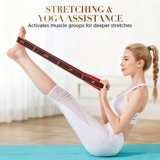 🌿🧘‍♀️ Hordozható Jóga Ellenállás Szalagok – Nehéz-Duty Fitnesz Szalag Készlet Otthoni Edzésekhez, Pilateshez, Fizikoterápiához és Mobilitáshoz 💪🎁