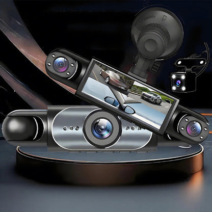 🚨🛡️ 360° Sas Szem | Teljes Körüli Parkoló Kamera - 1080P HD és Hurkolásos Rögzítés 📹🚗