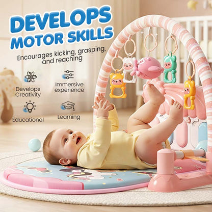 👶🎵 3 az 1-ben baba zenei zongora játszószőnyeg – tanulás és játék egyben 🧠📚