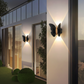 🦋💡 Vízálló napelemes LED fali lámpa – Egyedi pillangó és denevér dizájnnal 🏡✨