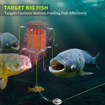 🔥🦈 Fordított aljú etetőkosaras horogelőke – megemelt csali a nagyhalak túljárásához 🎣✨