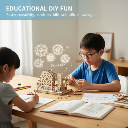 🔥🎁 3D Sztereó Fadarab Kirakós Játék 🧩🌲