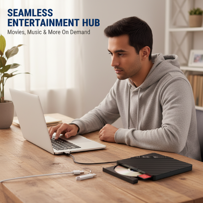 🔥 Külső CD/DVD Író Laptophoz 💻📀