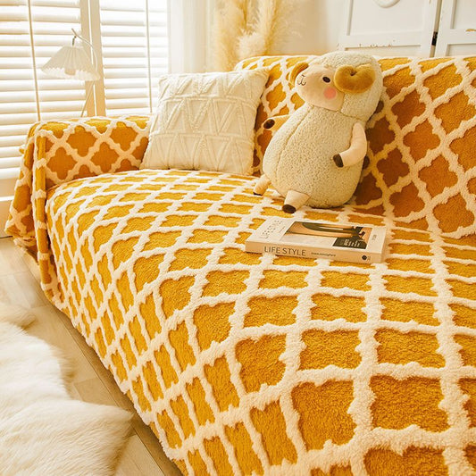 Modern Színblokk Antikarc Otthoni Védő Kanapé Fedél 🛋️✨