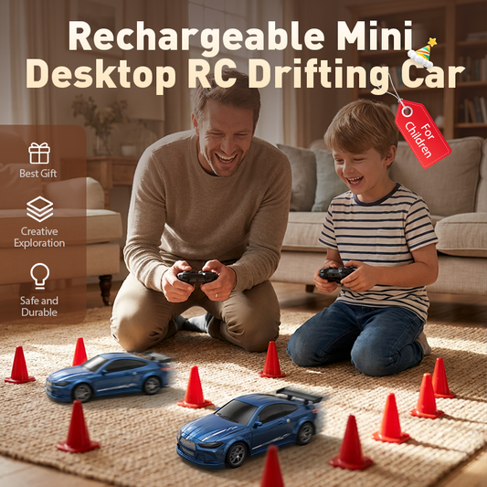 🎮 Újratölthető Mini Asztali RC Drift Autó 🚗💨