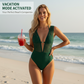 🔥 S-XL 🌺 Női Mély V-nyakú Fürdőbody 🏖️👙