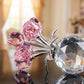 💎🌹 Örök kristályrózsa vázában – Kézzel készült, csillogó emlék, nem fakul és tökéletes ajándék 🎁✨