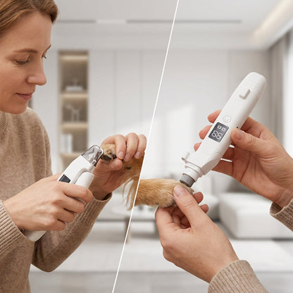 🔥 2-in-1 LED Kutyaköröm Vágó és Csiszoló ✂️🐾