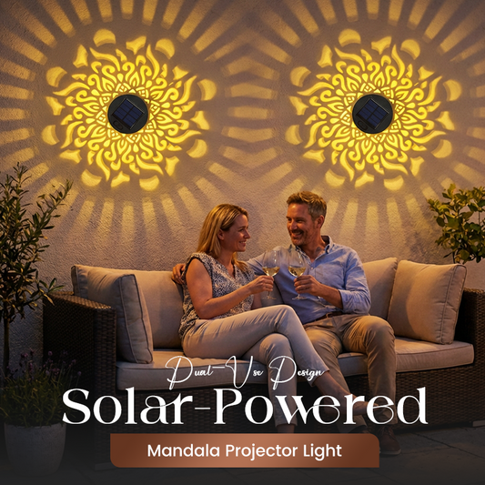 🌞🔋 Napenergia mandala lámpa kerthez és teraszhoz 🏡💡✨