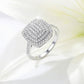 🎁 VÁSÁROLJ 1 KAPSZ 1 INGYEN 💍 Négyzet alakú glória gyűrű – Estélyi és mindennapi öltözékekhez is illik 🌟👗