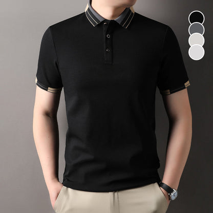 🌞👕 Férfi könnyű, rövid ujjú galléros ing – Gyorsan száradó és légáteresztő anyag, gyűrődésmentes, utazáshoz és mindennapi munkavégzéshez 💼🧔