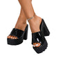 🔥👠 Trendi, bebújós, platformos szandálok – 11,5 cm-es bordás talppal, mezítlábas eleganciával és azonnali magassággal 💃💕