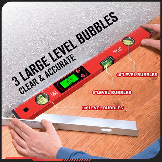 🔥 Többfunkciós, nagy pontosságú mágneses szintező LCD digitális kijelzővel 🛠️👨‍🔧