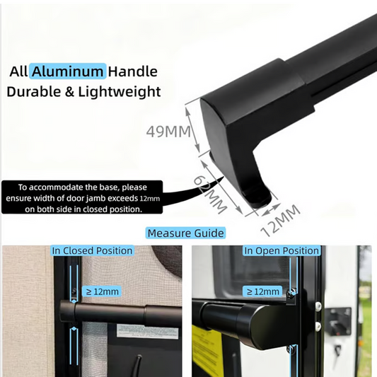 🚐🦟 Alumínium ajtófogantyú lakókocsi szúnyoghálós ajtóhoz 🛠️👍