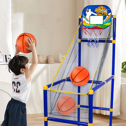 🎁 Gyerekeknek való beltéri kosárlabda játékgép 4 labdával 🏀🎯