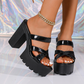 ☀️👡 Stílusos és Stabil! Női vastag sarkú platform szandálok – Tökéletes Nyári és Lazább Viselethez 💃💕