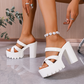 ☀️👡 Stílusos és Stabil! Női vastag sarkú platform szandálok – Tökéletes Nyári és Lazább Viselethez 💃💕