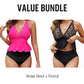 🌊👙Női Peplum Tankini Szett Alulművel 🌞