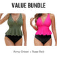 🌊👙Női Peplum Tankini Szett Alulművel 🌞