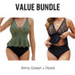 🌊👙Női Peplum Tankini Szett Alulművel 🌞