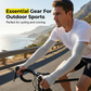 🌞🚴‍♂️ Férfi Hűsítő, Magas Elasztikusságú Karujjak – Nedvességelvezető Anyag, UPF 50+ Napvédelem, Seamless Illeszkedés Futáshoz és Kerékpározáshoz ❄️💪