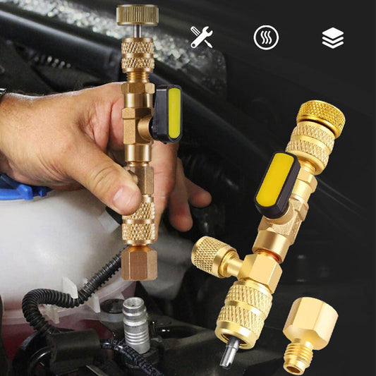 🔥🛠️ AC Szelepközép Eltávolító Eszköz SAE 1/4 és 5/16 Porttal 🚗❄️