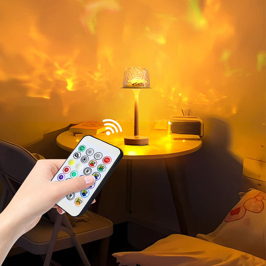 💡✨ 16 színű víz hullám éjszakai lámpa távirányítóval 🛁🧼
