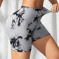 🔥🌺 Véletlenszerűen festett magas rugalmasságú fitness rövidnadrág 🏃‍♀️💕